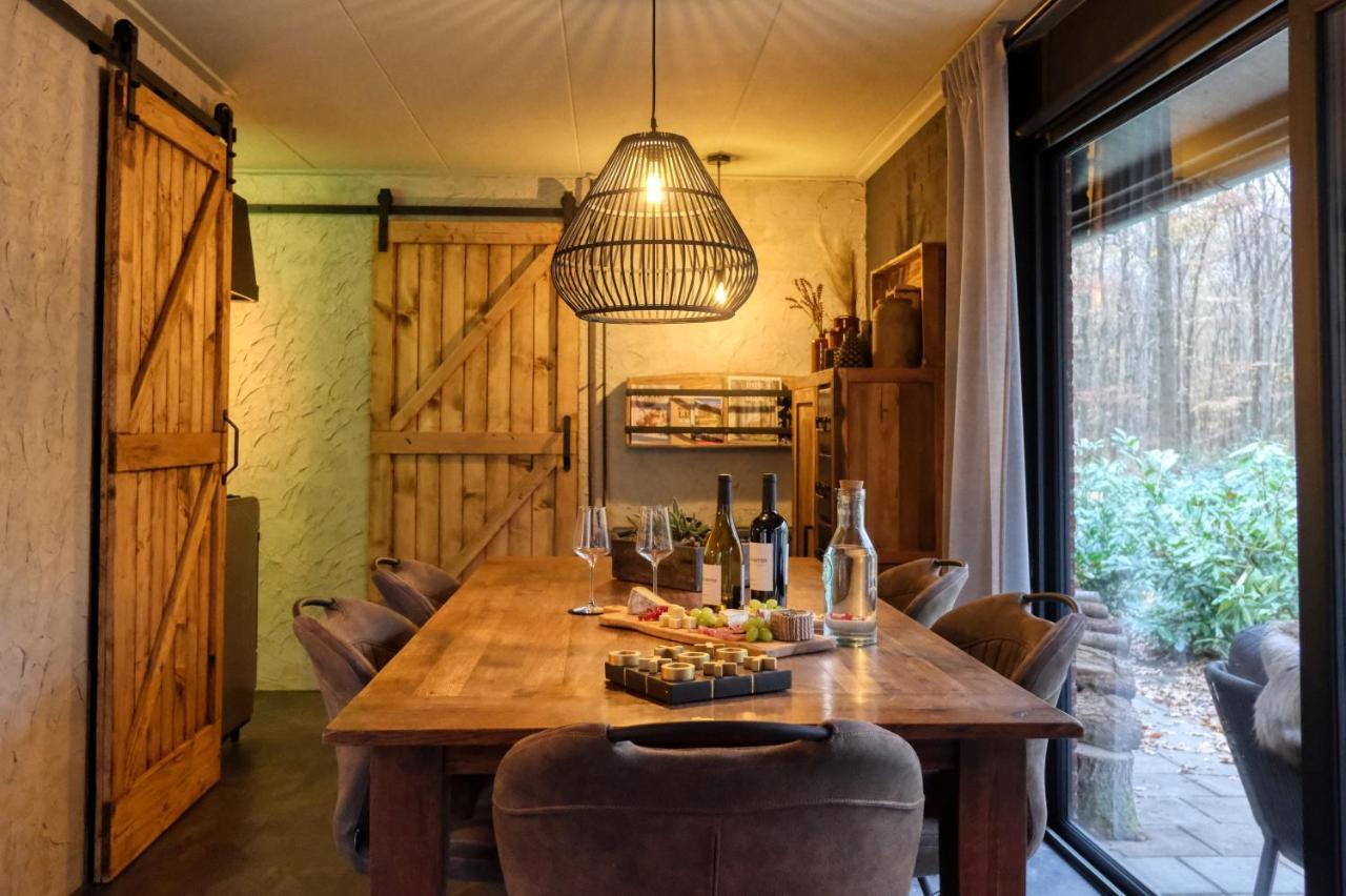 Lodge In Een Bosrijke Omgeving Met Hottub & Sauna Opt Rheezerveen Εξωτερικό φωτογραφία