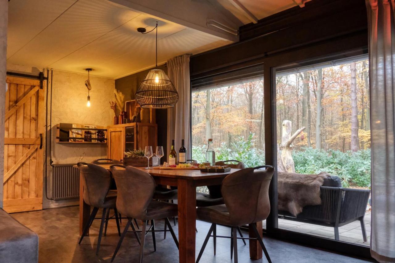 Lodge In Een Bosrijke Omgeving Met Hottub & Sauna Opt Rheezerveen Εξωτερικό φωτογραφία
