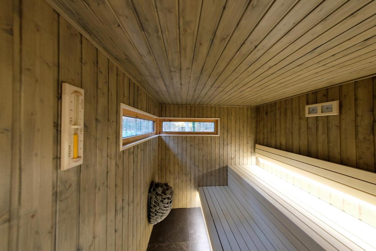 Lodge In Een Bosrijke Omgeving Met Hottub & Sauna Opt Rheezerveen Εξωτερικό φωτογραφία