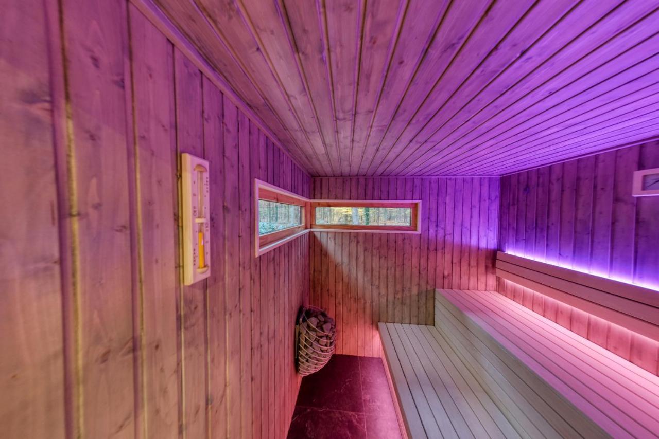 Lodge In Een Bosrijke Omgeving Met Hottub & Sauna Opt Rheezerveen Εξωτερικό φωτογραφία
