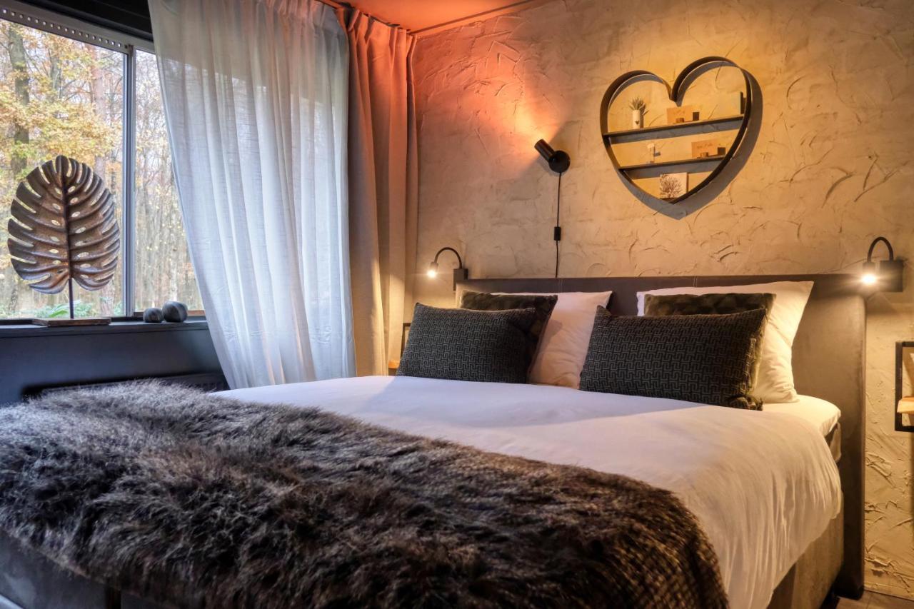 Lodge In Een Bosrijke Omgeving Met Hottub & Sauna Opt Rheezerveen Εξωτερικό φωτογραφία