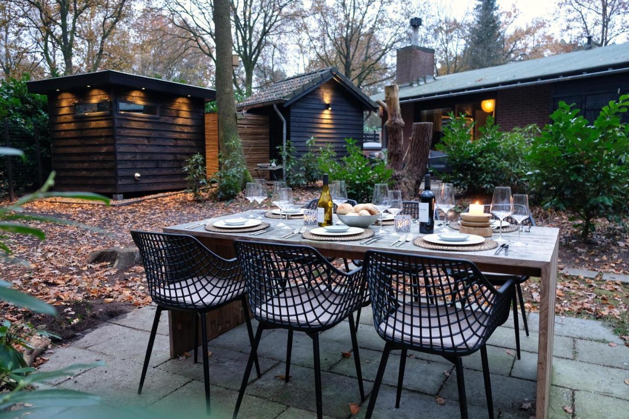Lodge In Een Bosrijke Omgeving Met Hottub & Sauna Opt Rheezerveen Εξωτερικό φωτογραφία