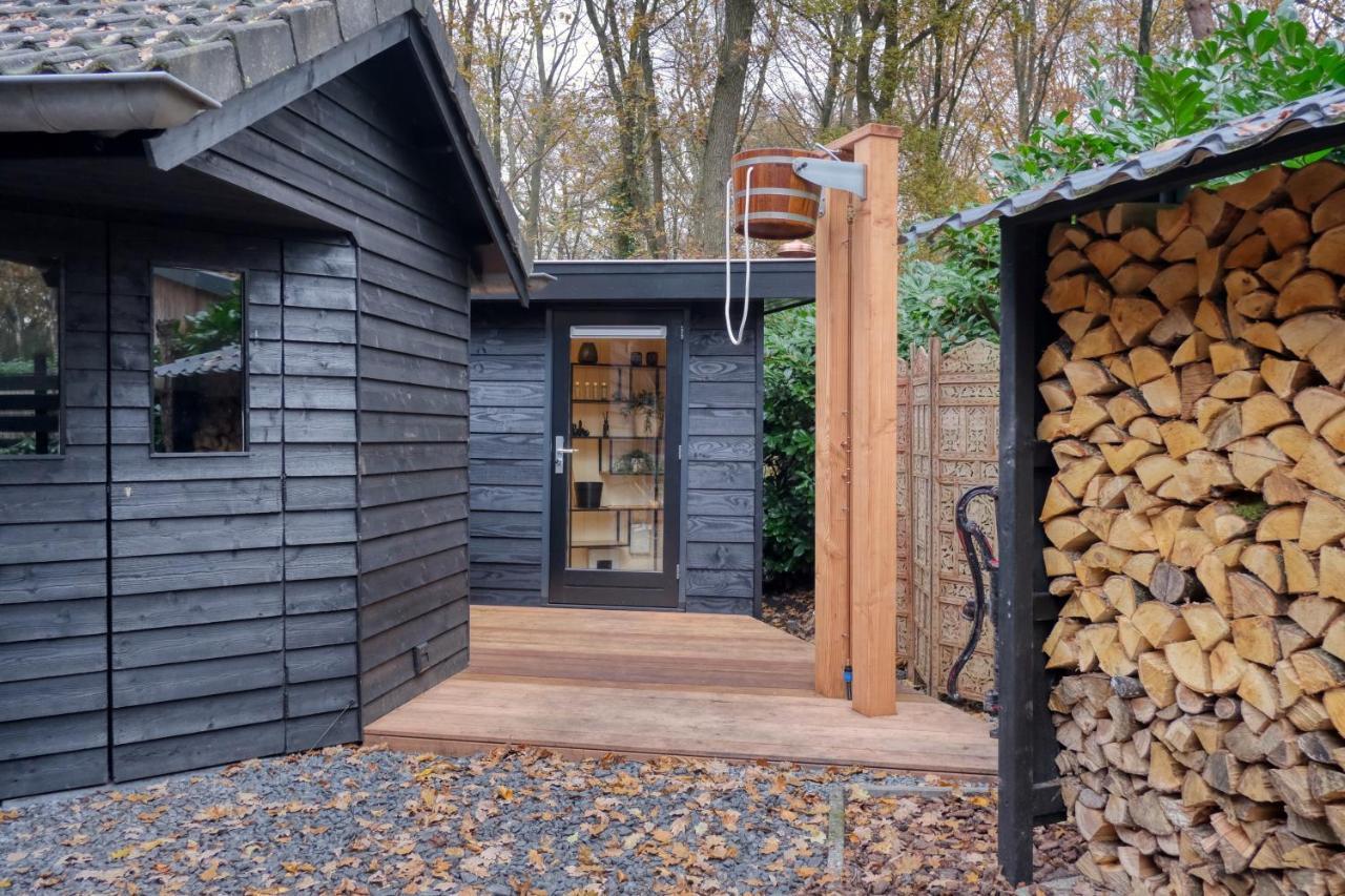 Lodge In Een Bosrijke Omgeving Met Hottub & Sauna Opt Rheezerveen Εξωτερικό φωτογραφία